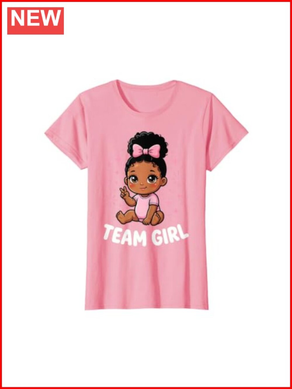 Team Girl Baby Announcement Party T-Shirt Women's Novelty Tee